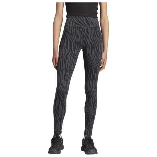Adidas Γυναικείο κολάν Allover Zebra Animal Print Essentials Tights